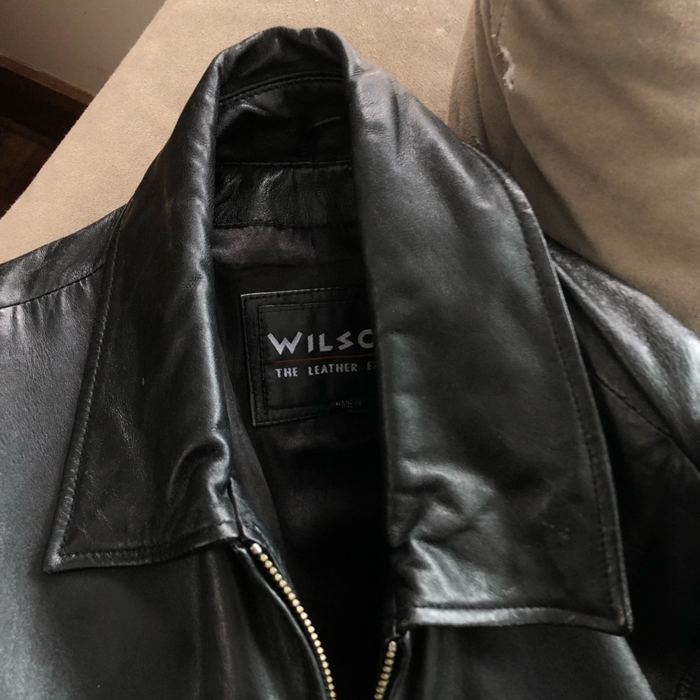 Vintage Wilson’s Black Leather Jacket - Picture 7 of 7